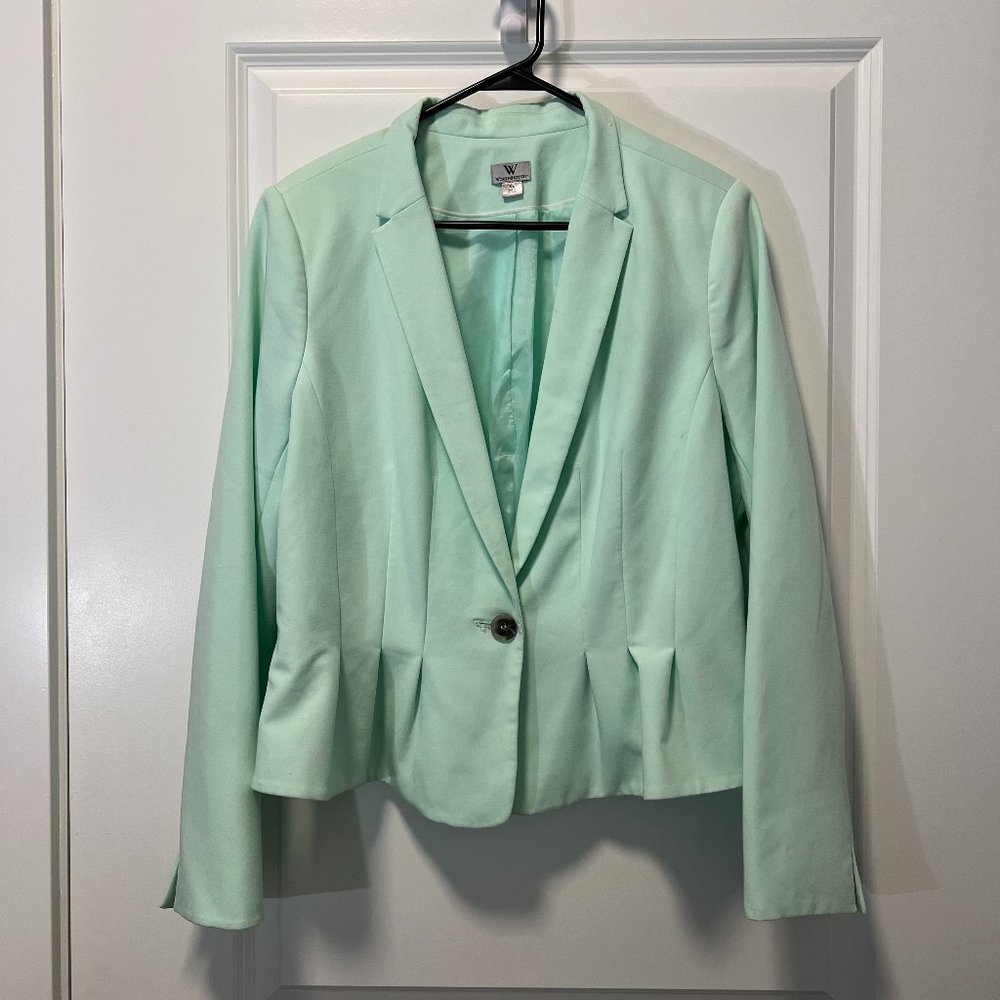 Mint colored blazer